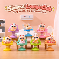 Siamese Lounge Club – Flocked Cat Swivel Chair Blind Box, 6 Designs + Secret
