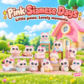 Pink Siamese Days – Flocked Cat Blind Box, 12 Designs + Secret
