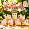 Orange Cat Cozy Moments collection with six regular resin cat designs and a green-collar secret with a 3% chance.