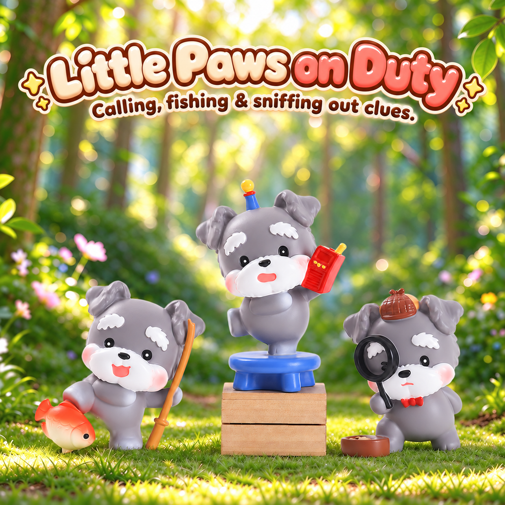 Schnauzer Puppy Agency – Dog Blind Box, 6 Designs + Secret