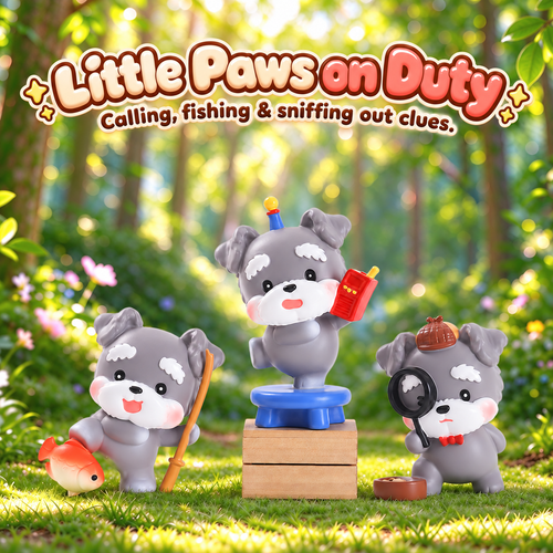 Schnauzer Puppy Agency – Dog Blind Box, 6 Designs + Secret