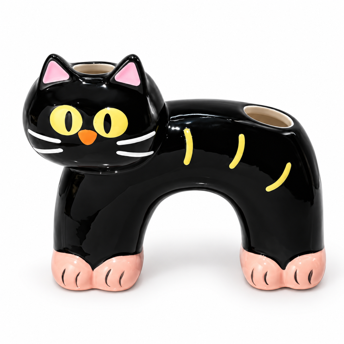 Brush Buddies – Ceramic Cat Toothbrush & Toothpaste Holder | 3 Styles