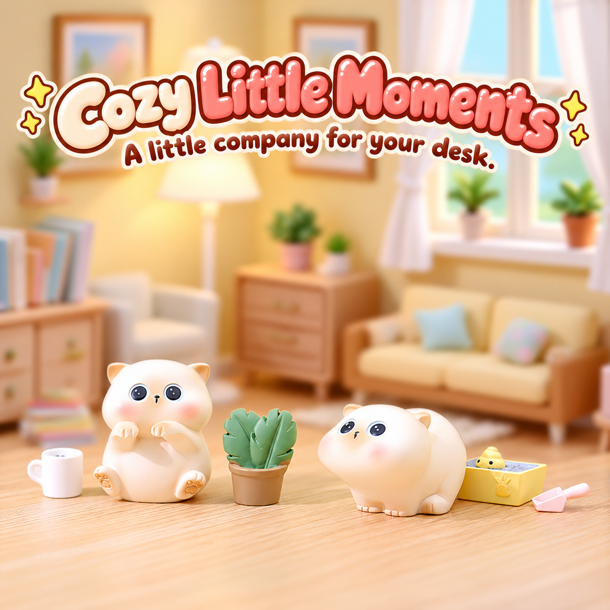 Little Siamese Beans – Cat Blind Box, 4 Designs + Secret