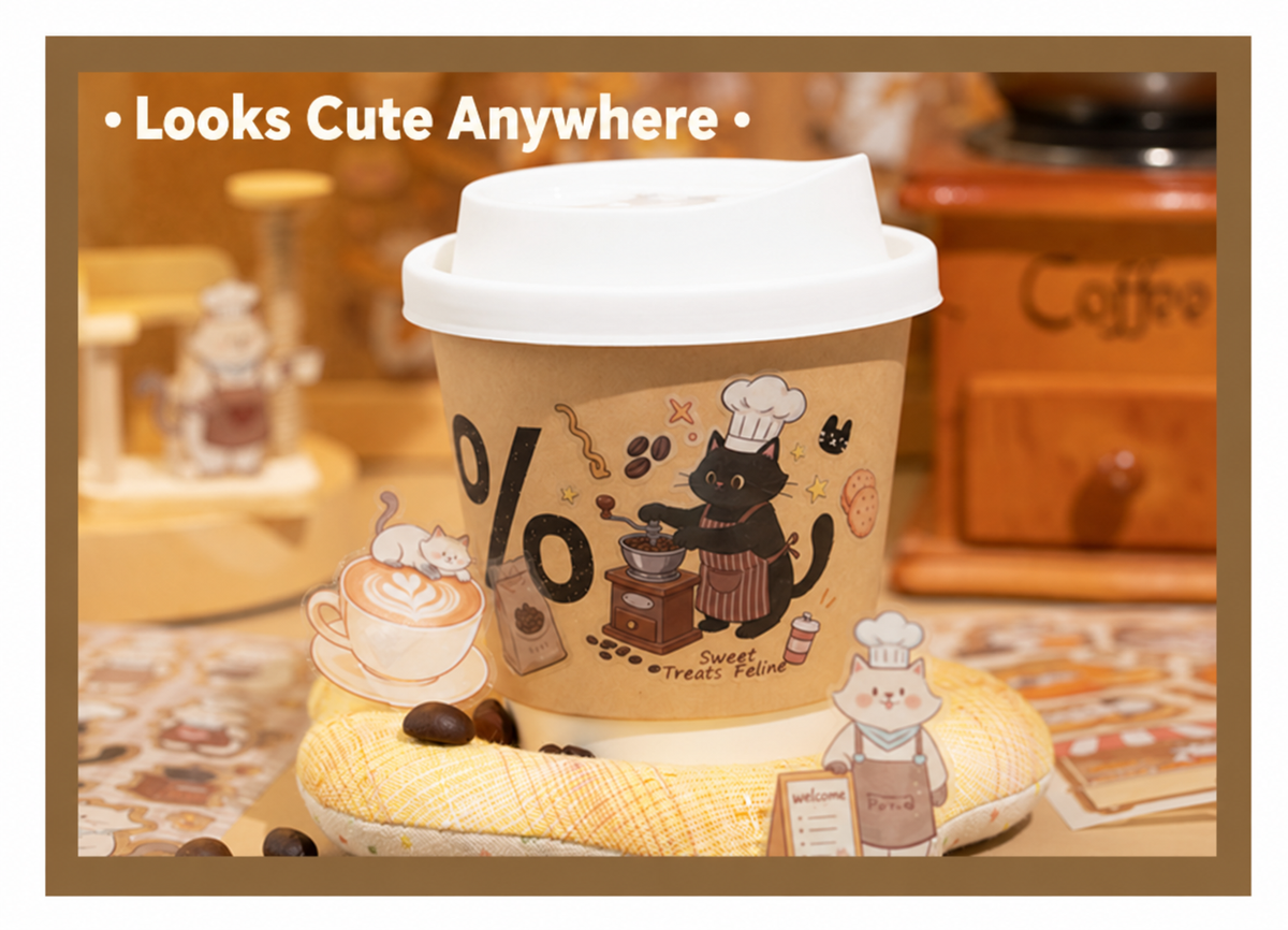 Furry Tails Cat Sticker Book | 2 Styles, 20 Sheets, PET