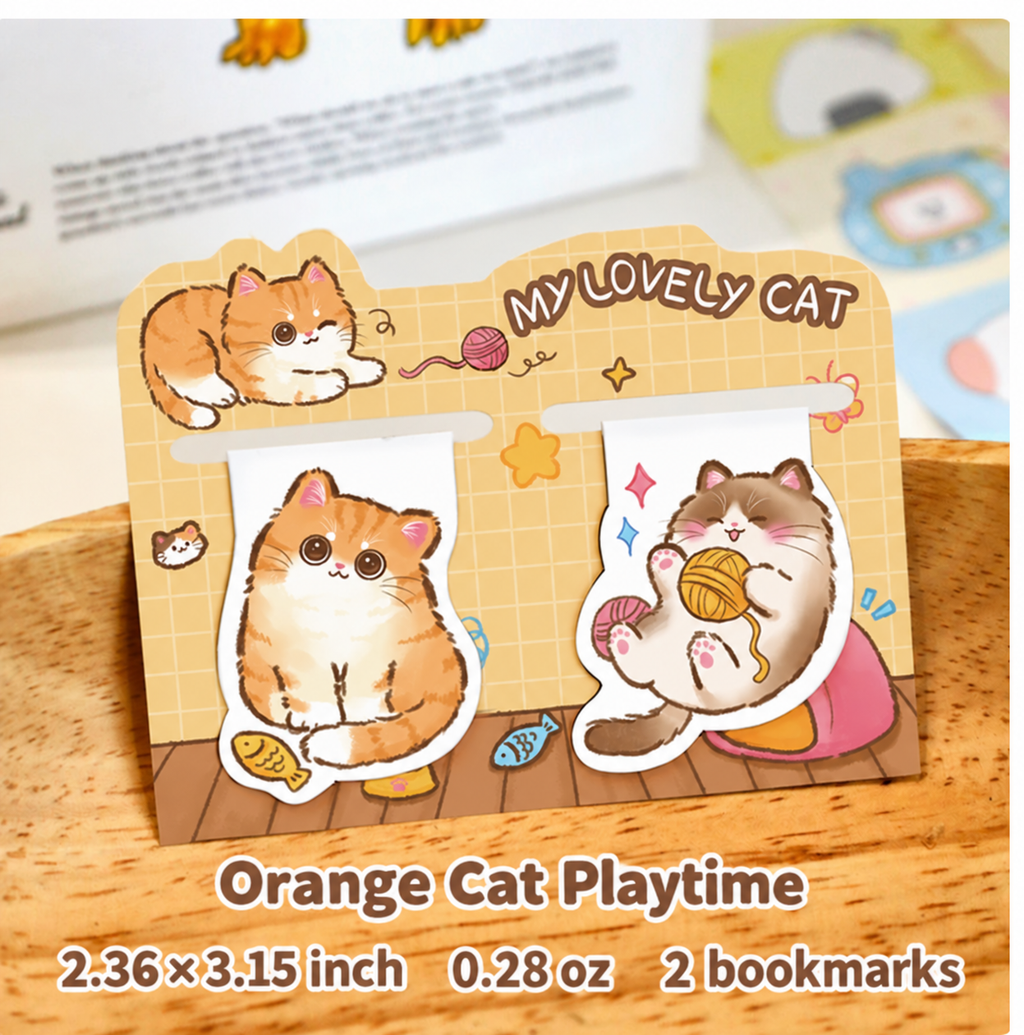 My Lovely Cat – Magnetic Bookmarks | Set of 2, 4 Styles