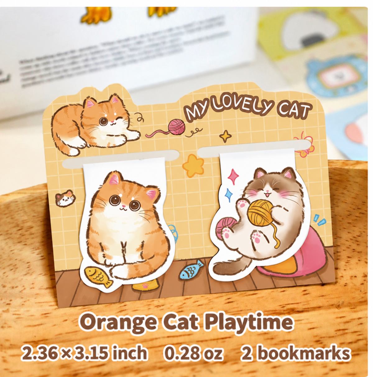 My Lovely Cat – Magnetic Bookmarks | Set of 2, 4 Styles