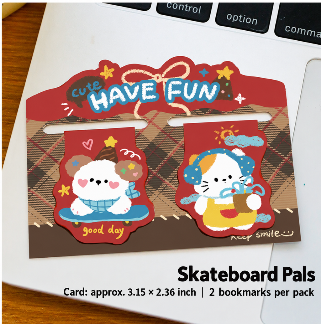 Have Fun – Retro Animal Magnetic Bookmarks | 4 Styles, Set of 2 each style