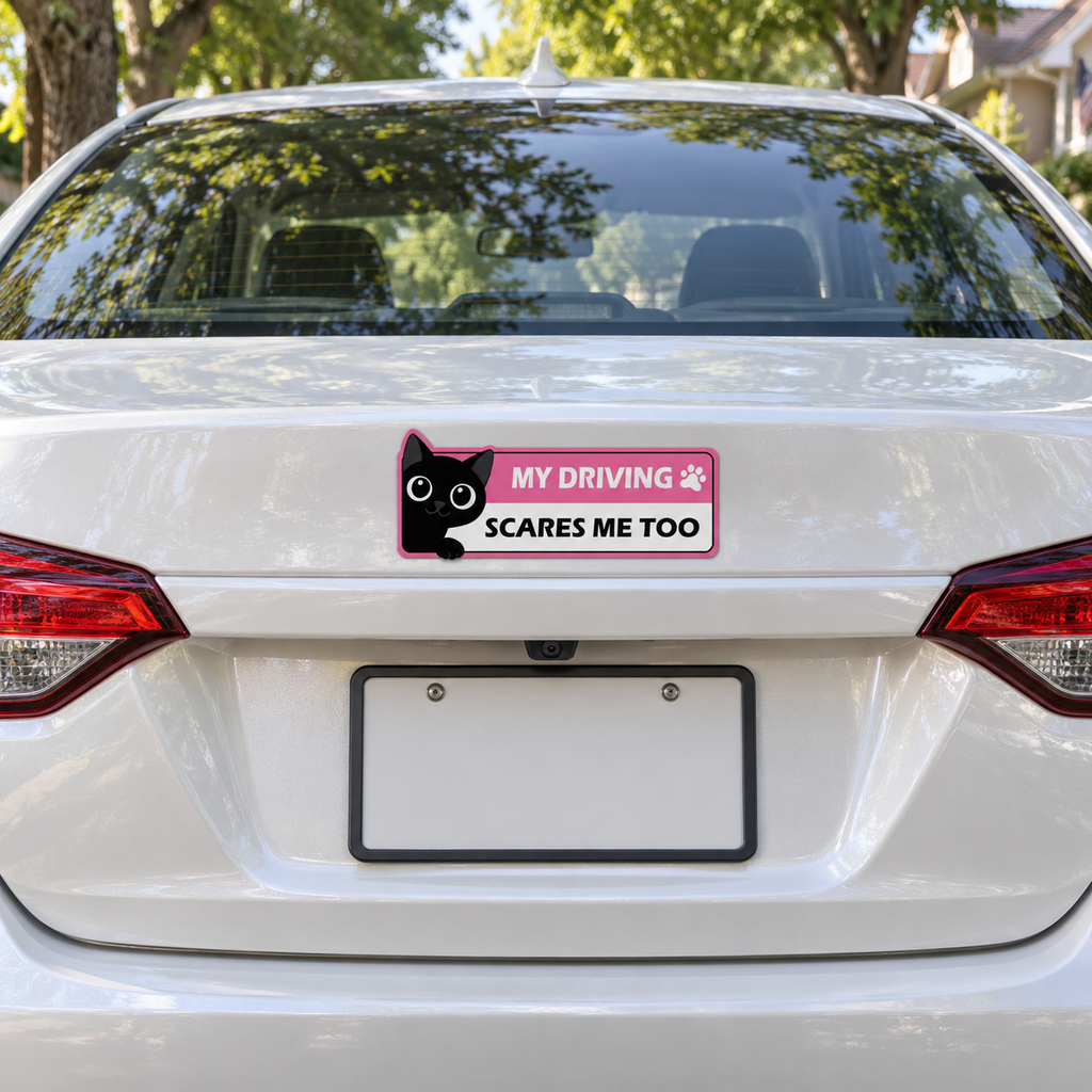 Purrfectly Learning — Glow-in-the-Dark Cat Car Magnets 🐾 ｜4 Designs