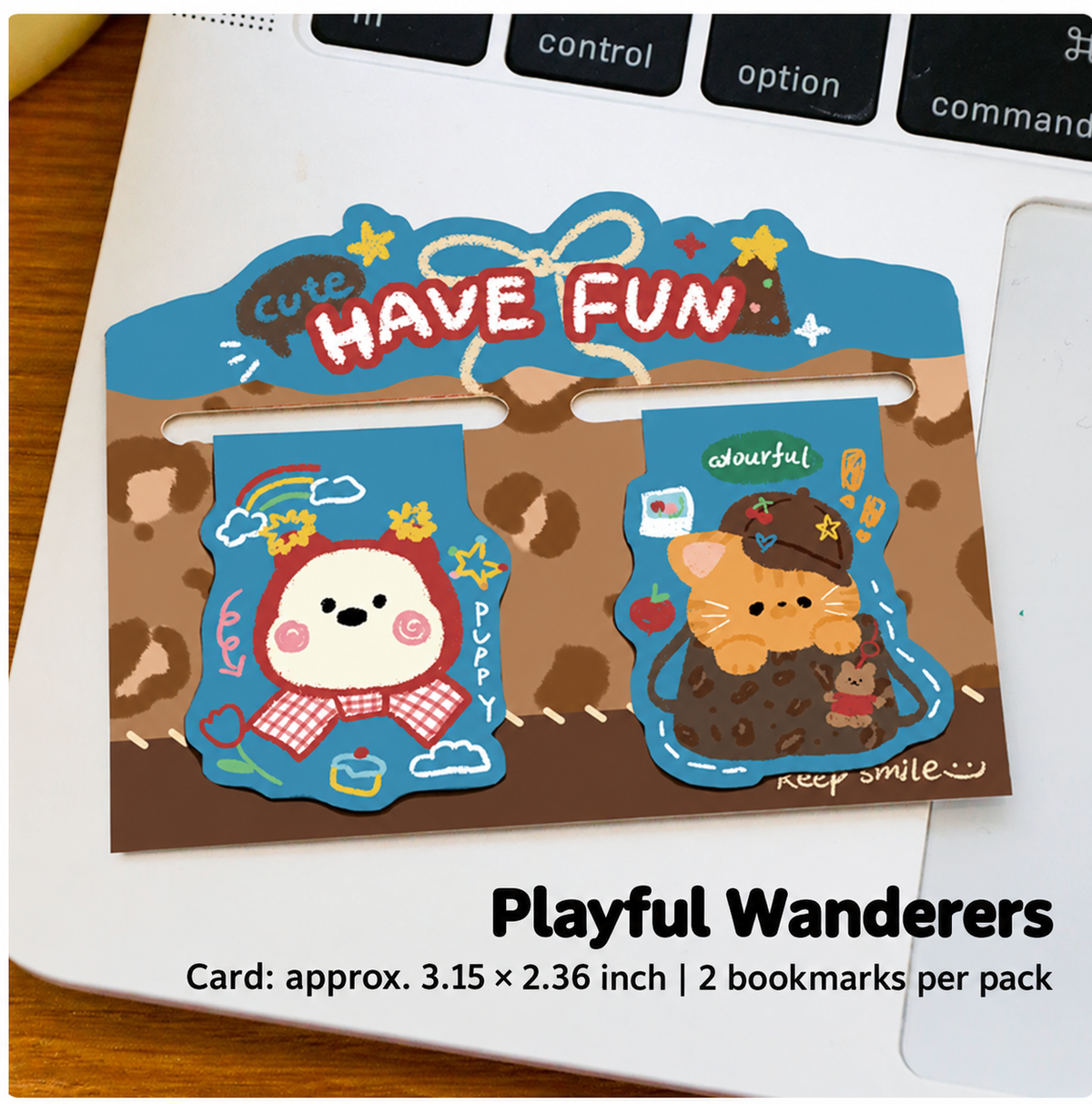 Have Fun – Retro Animal Magnetic Bookmarks | 4 Styles, Set of 2 each style