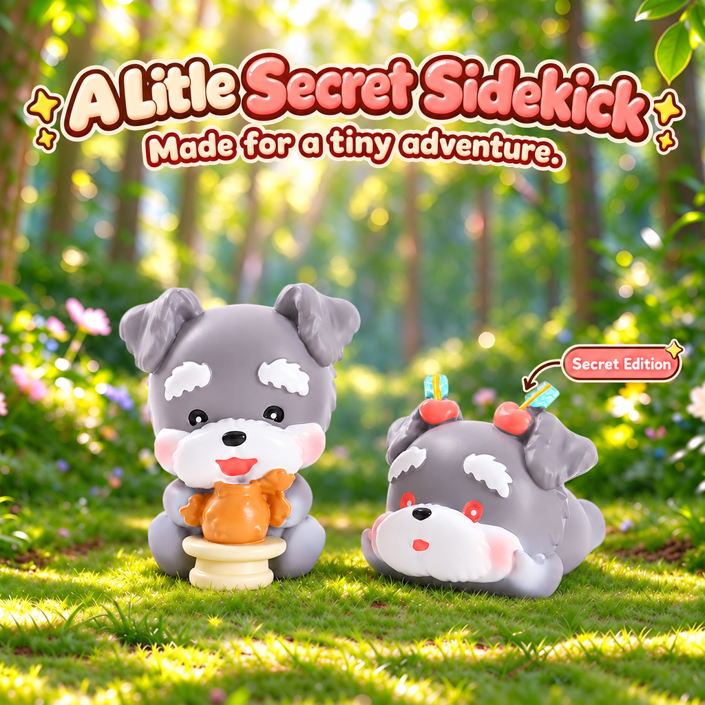 Schnauzer Puppy Agency – Dog Blind Box, 6 Designs + Secret