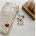 Little Puppy Acrylic Keychains with Bell | 5 Colors