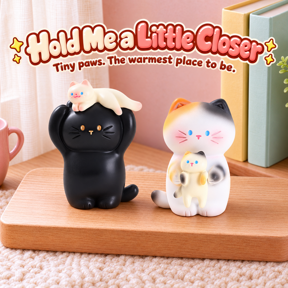 Tiny Cat Hugs – Cat Blind Box, 8 Designs + Secret