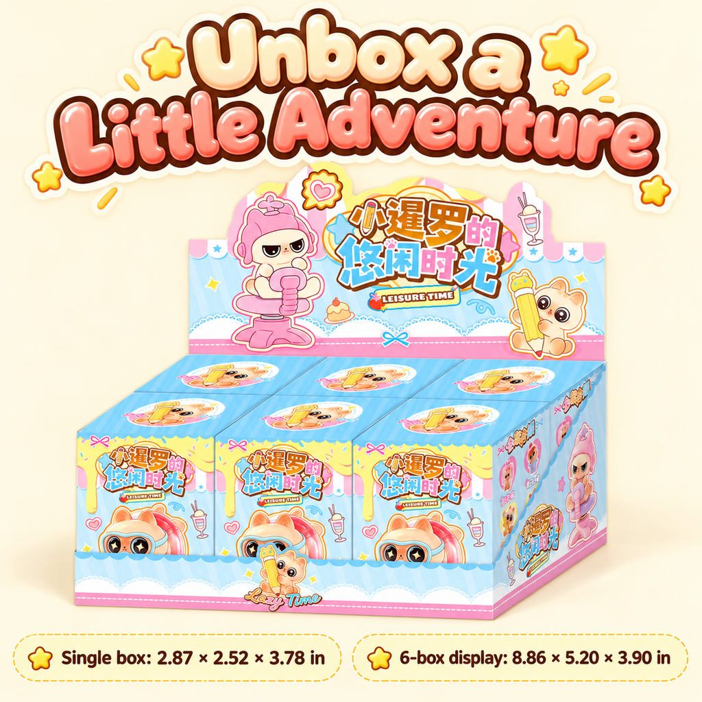 Original Siamese Leisure Time six-box packaging with single-box and display dimensions in inches.