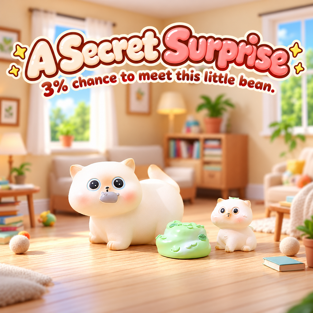 Little Siamese Beans – Cat Blind Box, 4 Designs + Secret
