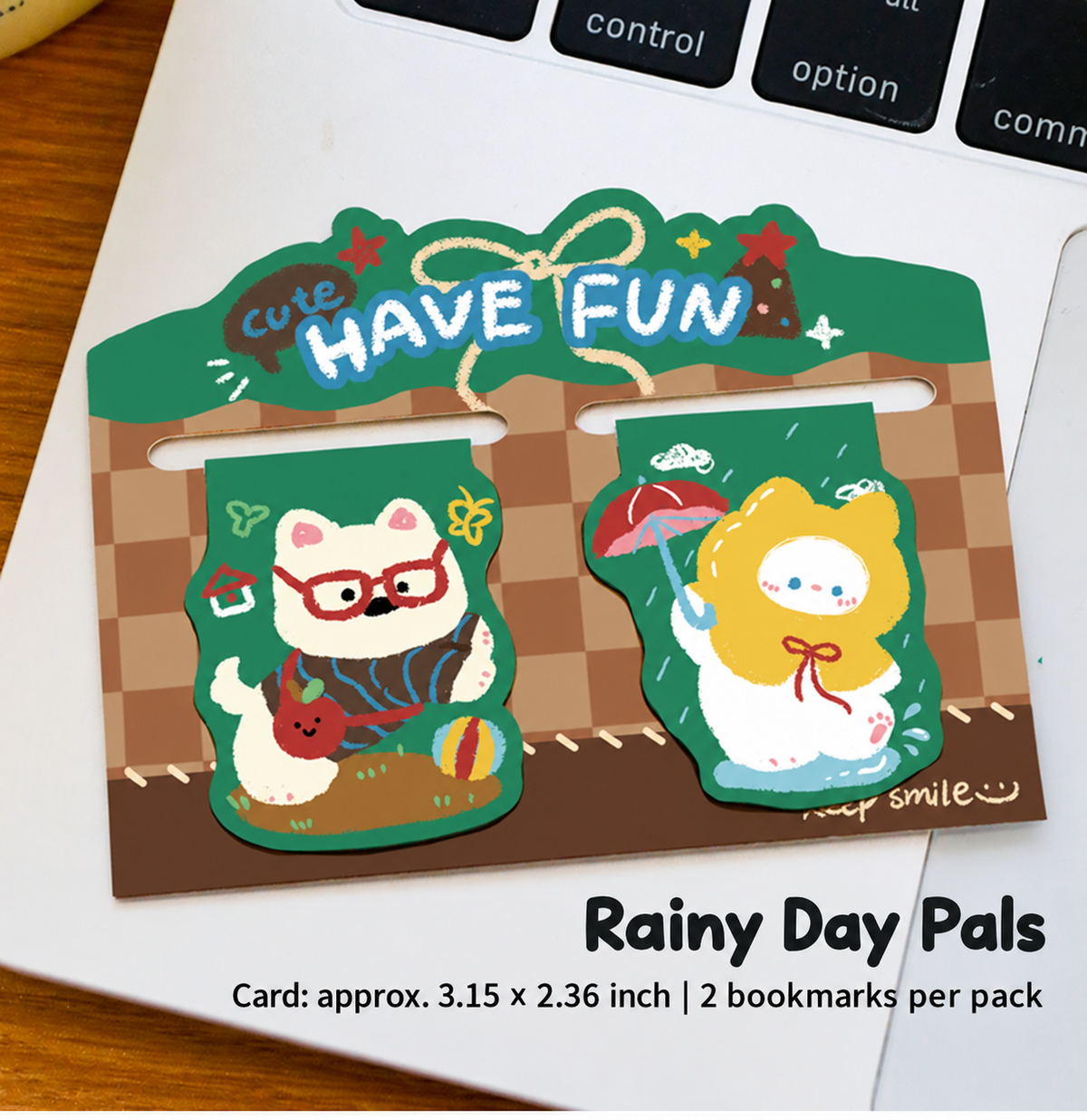 Have Fun – Retro Animal Magnetic Bookmarks | 4 Styles, Set of 2 each style
