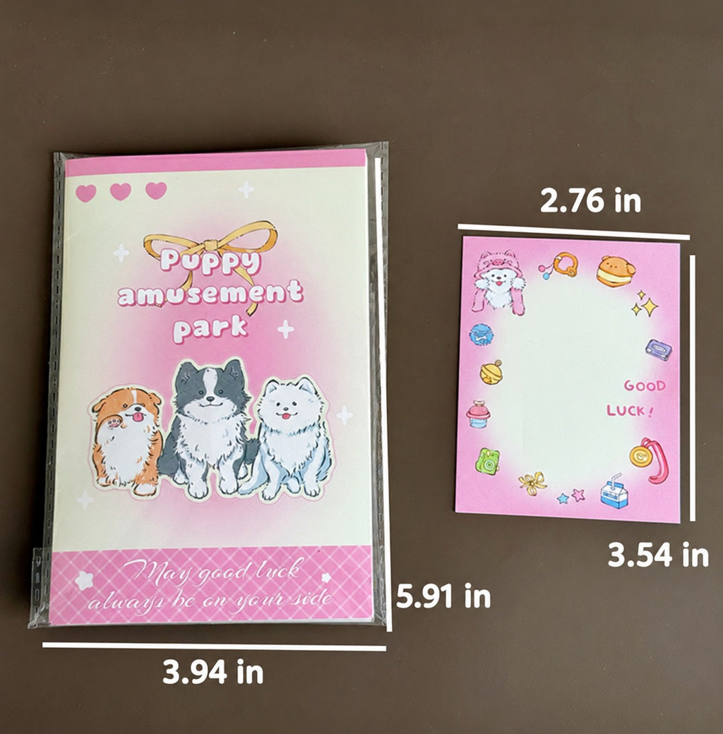 Puppy Amusement Park – Pink 3D Pop-Up Greeting Card