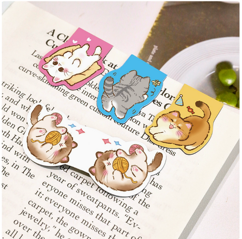 My Lovely Cat – Magnetic Bookmarks | Set of 2, 4 Styles