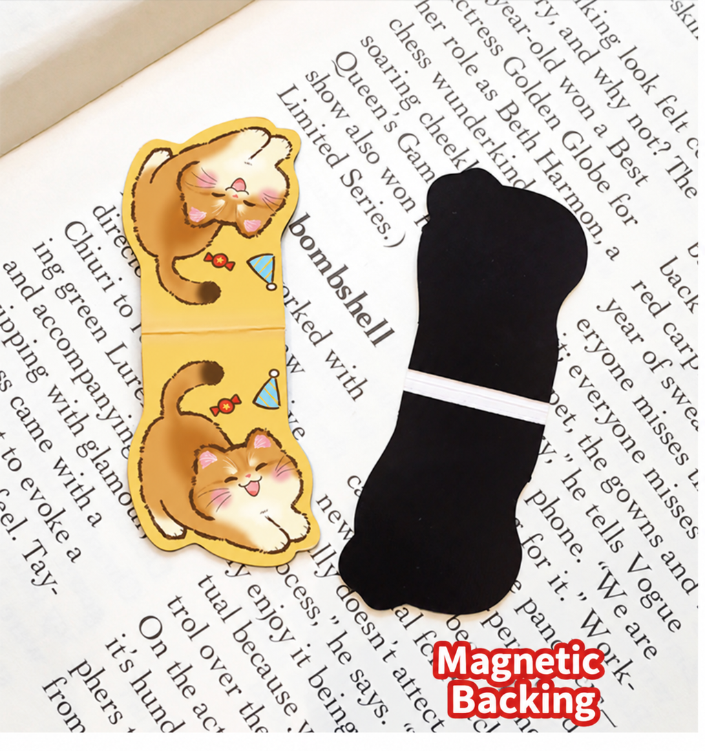 My Lovely Cat – Magnetic Bookmarks | Set of 2, 4 Styles