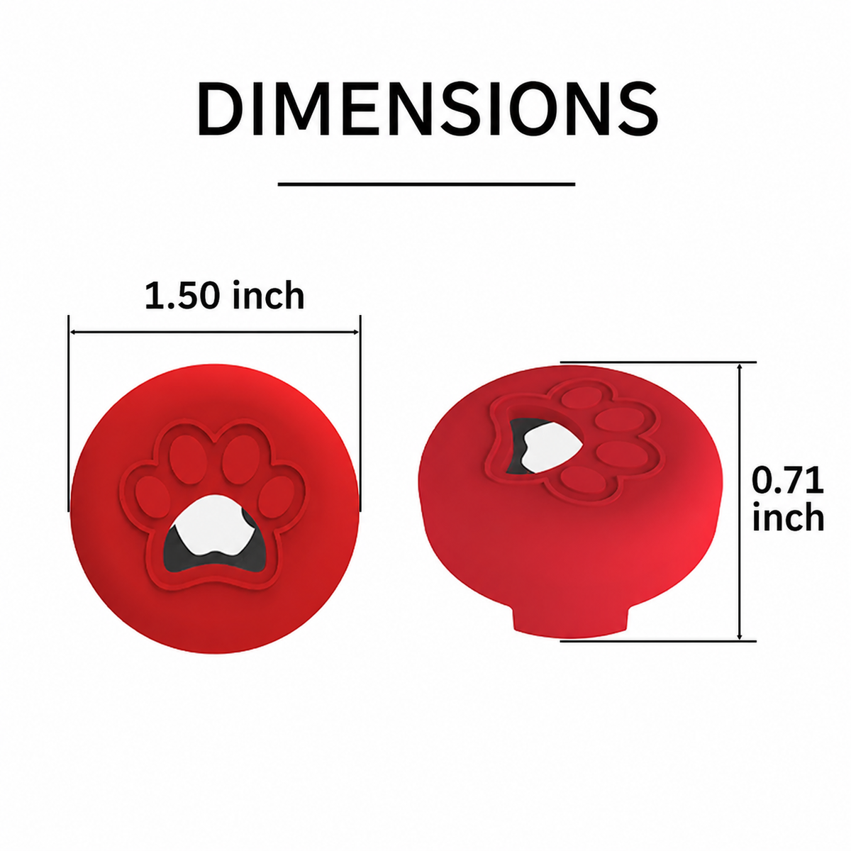 Paw Print Silicone Case for Apple AirTag
