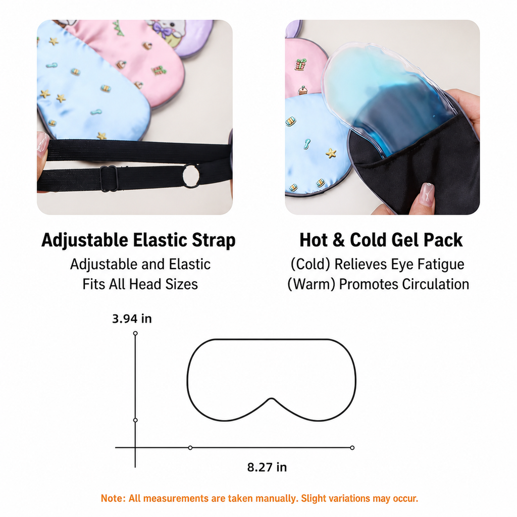 Blackout Hot & Cold Compress Silk Sleep Mask