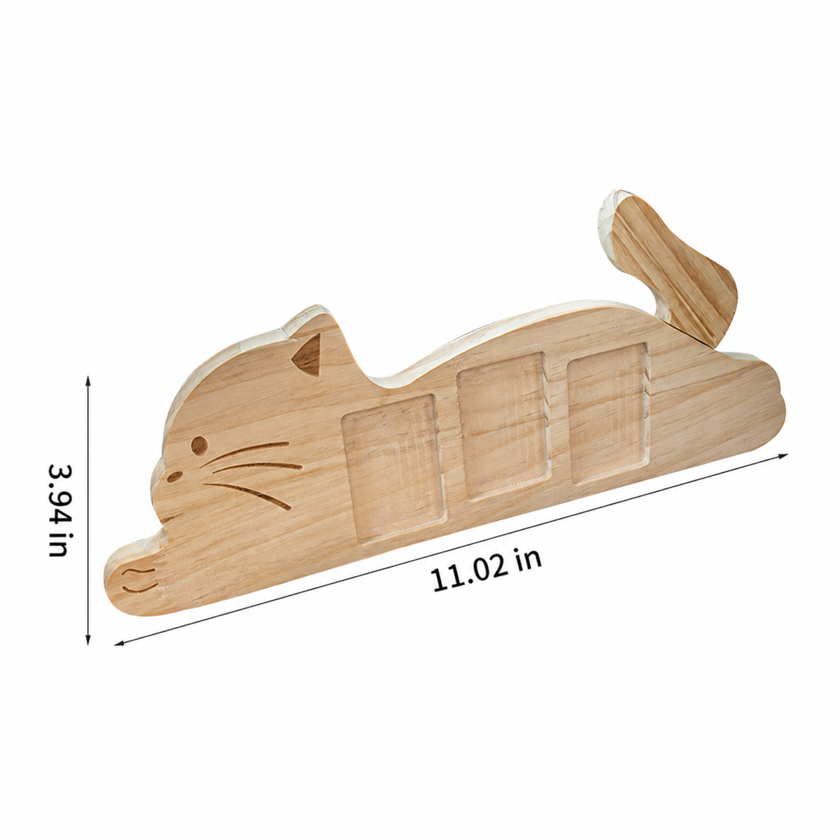 Pine Wood Cat Photo Frame, Two Style