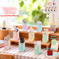 Cat Seal Stamp Blind Box – "Carefree Kittens" Resin Stamp Figures with Ink Pad, 8 Designs + Secret