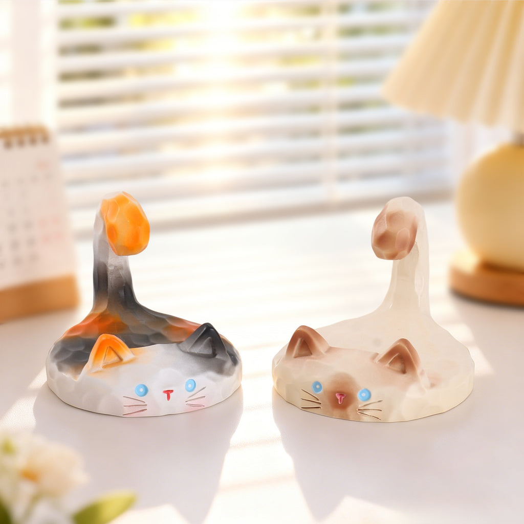Meow Meow Phone Stand Blind Box – Melted Cat Phone Holder Figures, 6 Designs + Secret (1/24)