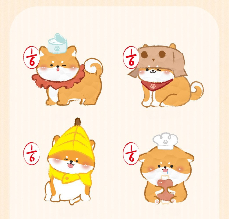 Shiba Inu Blind Box – "Shiba Home Life" Mini Figure Series, Cute Dog Desk Decor (1 Box / Full Set)
