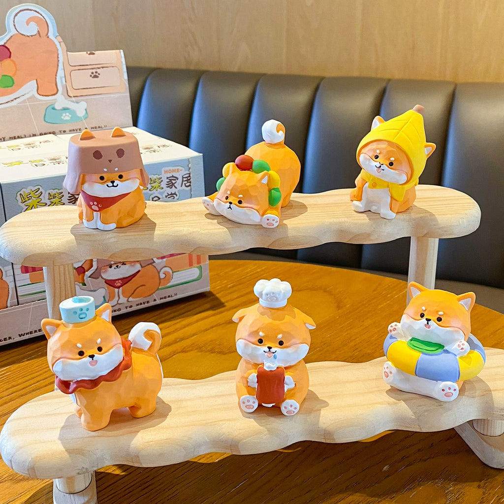 Shiba Inu Blind Box – "Shiba Home Life" Mini Figure Series, Cute Dog Desk Decor (1 Box / Full Set)