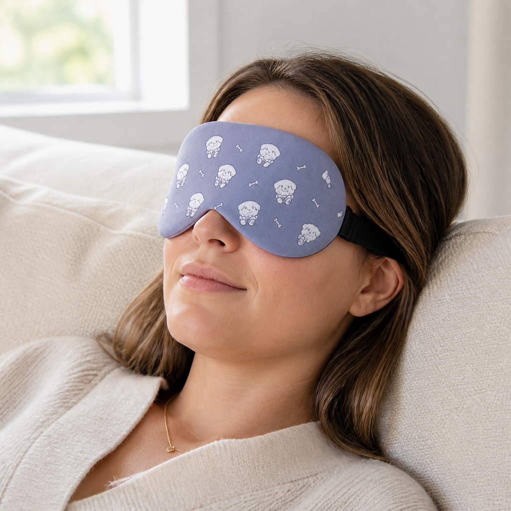 Cotton-Linen Hot & Cold Compress Sleep Mask