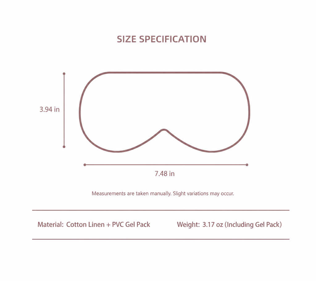 Cotton-Linen Hot & Cold Compress Sleep Mask
