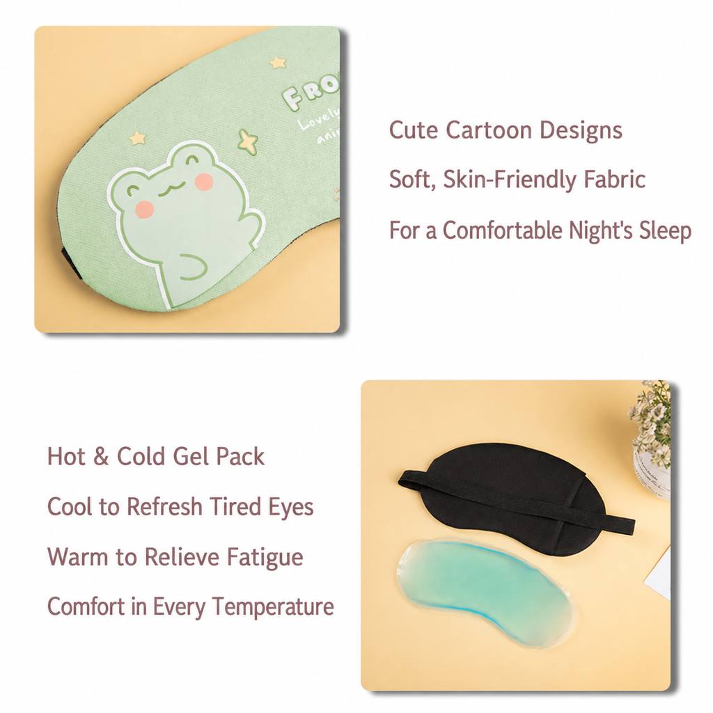 Cotton-Linen Hot & Cold Compress Sleep Mask