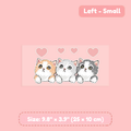 Peeking Kittens Car Decal – Watercolor Cat Scratch Cover Sticker for Car Door & Bumper, Waterproof, Left/Right Facing, 3 Sizes