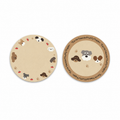 Puppy Family Leather Car Coasters, Set of 2