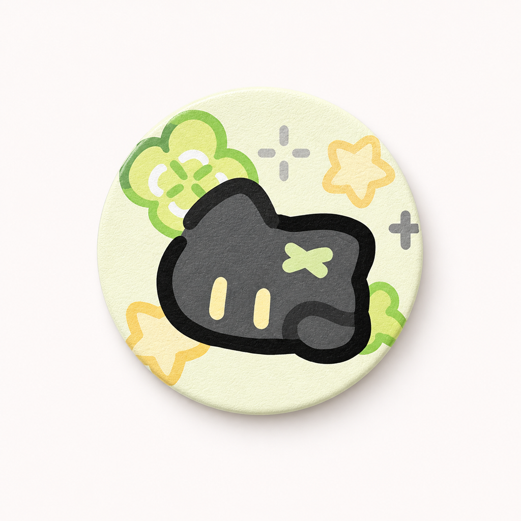 Floral Cat Leather Car Coaster, set of 2