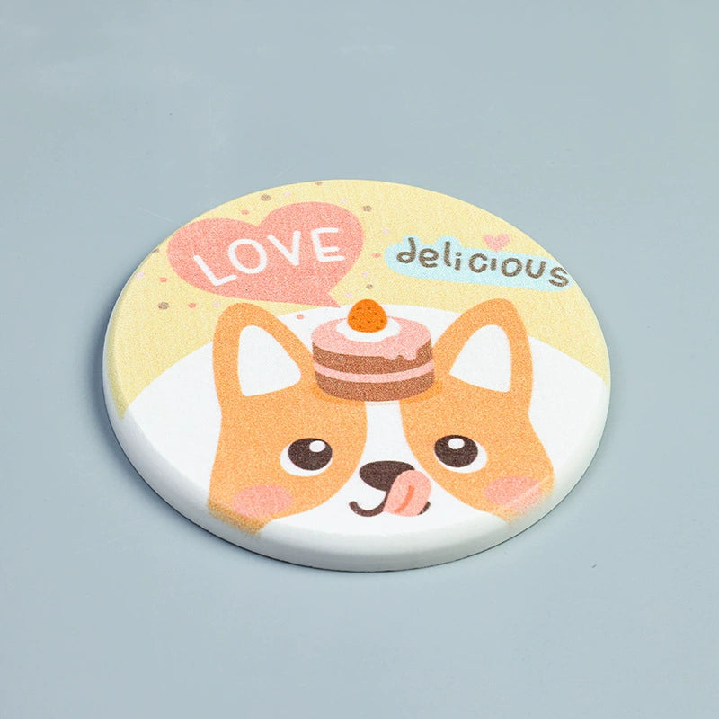 Cute Corgi Diatomite Coaster | 5 Styles