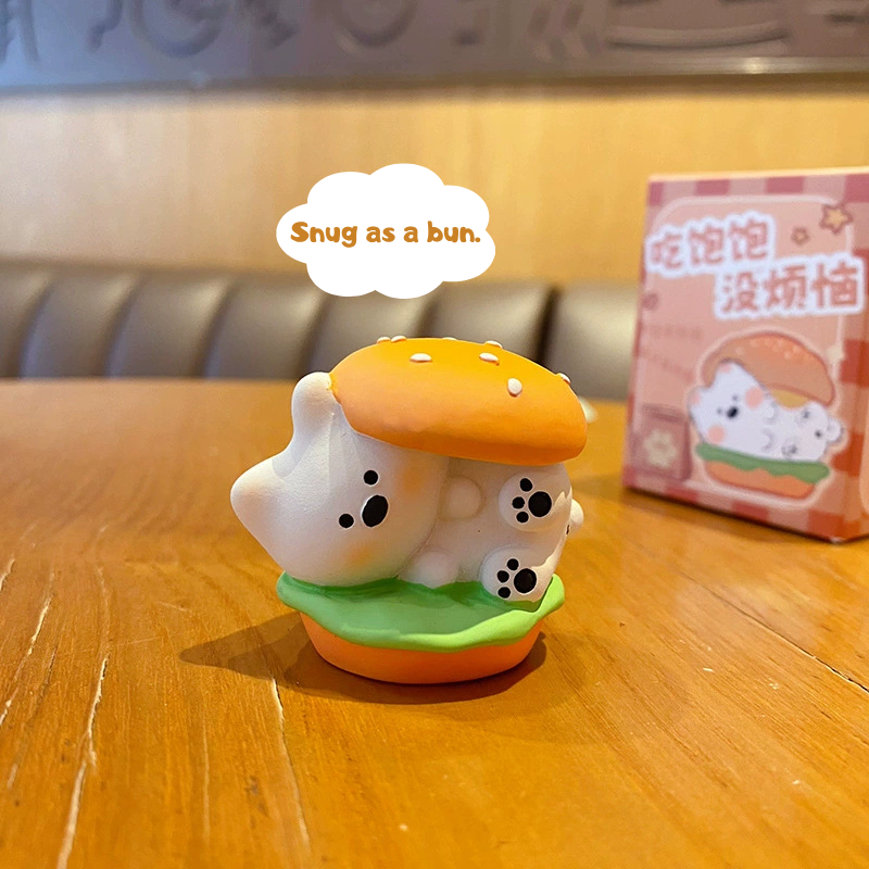 Foodie Westie Mini Figurines – Cute Resin Dog & Food Desk Decor, 6 Styles (Single or Full Set)