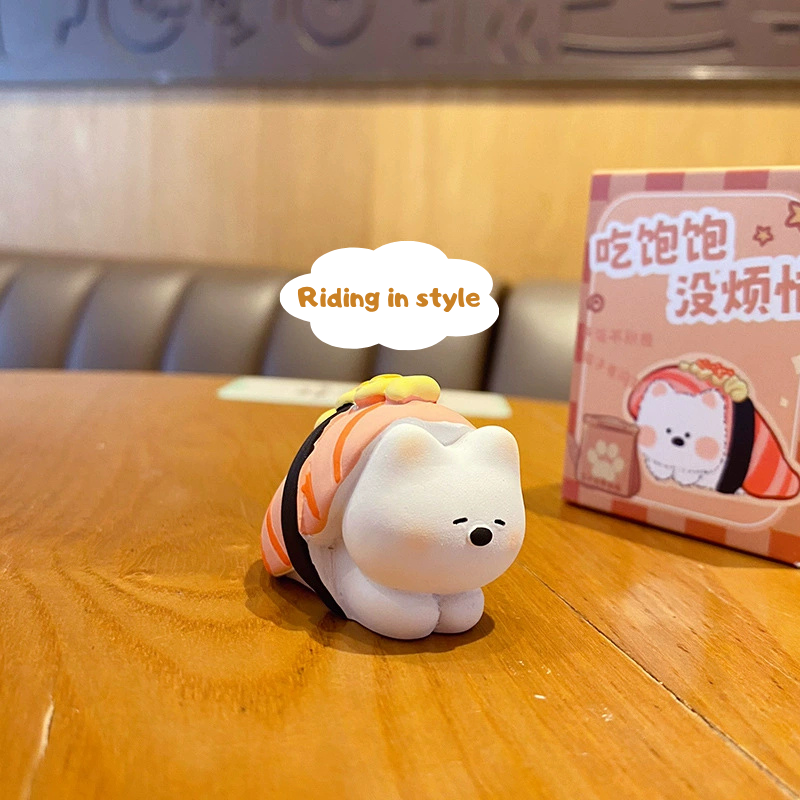 Foodie Westie Mini Figurines – Cute Resin Dog & Food Desk Decor, 6 Styles (Single or Full Set)