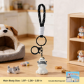 FluffyHunt Resin Cats & Dogs Stacked Keychain – Includes Matching Card