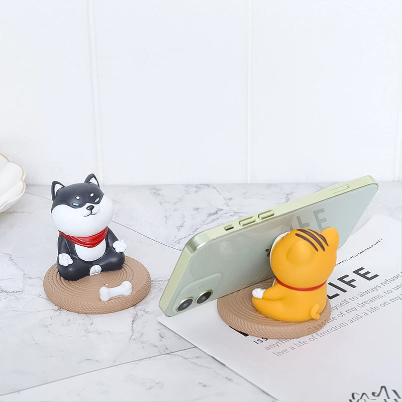 Meditating Cat & Dog Phone Stand