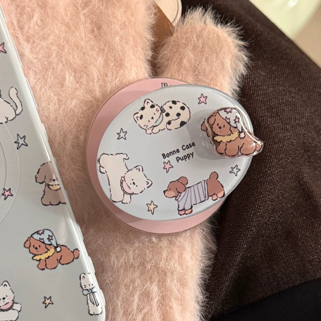 Puppy Drop Magnetic Phone Stand & Grip – Glossy Resin Magnetic Kickstand (14 Styles)