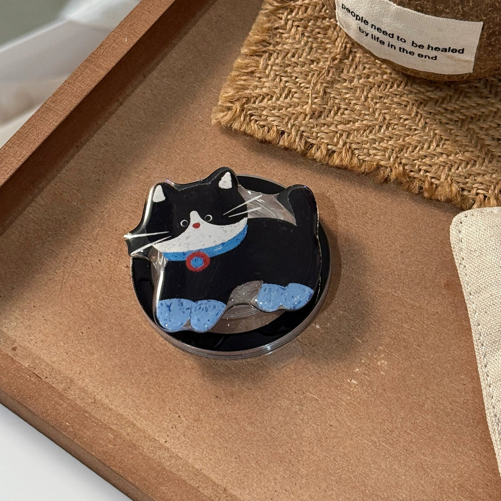 Kitty Drop MagSafe Phone Stand & Grip – Glossy Resin Magnetic Kickstand (8 Styles)