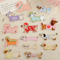14 Styles Pastel Dachshund Embroidered Patches – Pick Your Long Boy! Self-Adhesive Stick-On Appliques