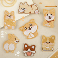 7 Styles Corgi & Shiba Embroidered Patches – Pick Your Floof! Self-Adhesive Stick-On Appliques