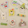 9 Styles Sketchbook Doodle Dog Embroidered Patches – Mix & Match! Self-Adhesive Stick-On Appliques