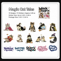 Cute Pet Work Diary Sticker Sheets | 15 designs per pack, 6 Styles, Washi Paper