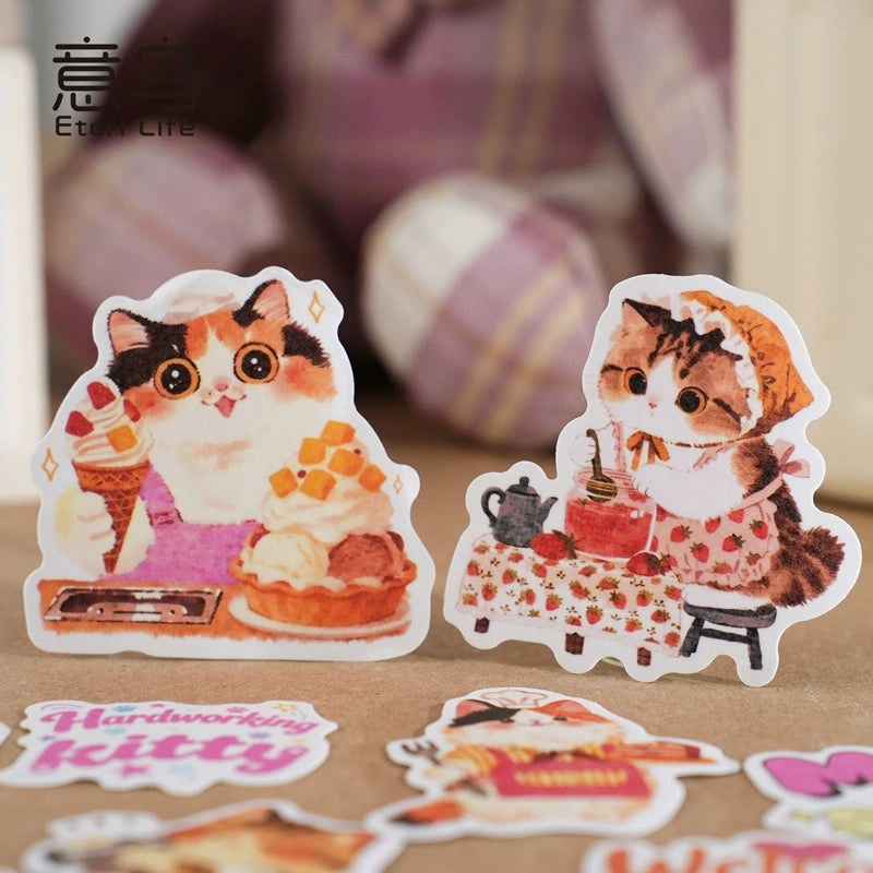 Cute Pet Work Diary Sticker Sheets | 15 designs per pack, 6 Styles, Washi Paper