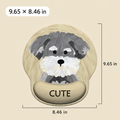 Cute Oil-Painting Style Puppy Mouse Pad | Wrist Rest, 4 Breeds