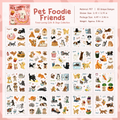 Cat & Dog Pet Club Die-Cut Sticker Book | 20 Sheets, 4 Themes, PET