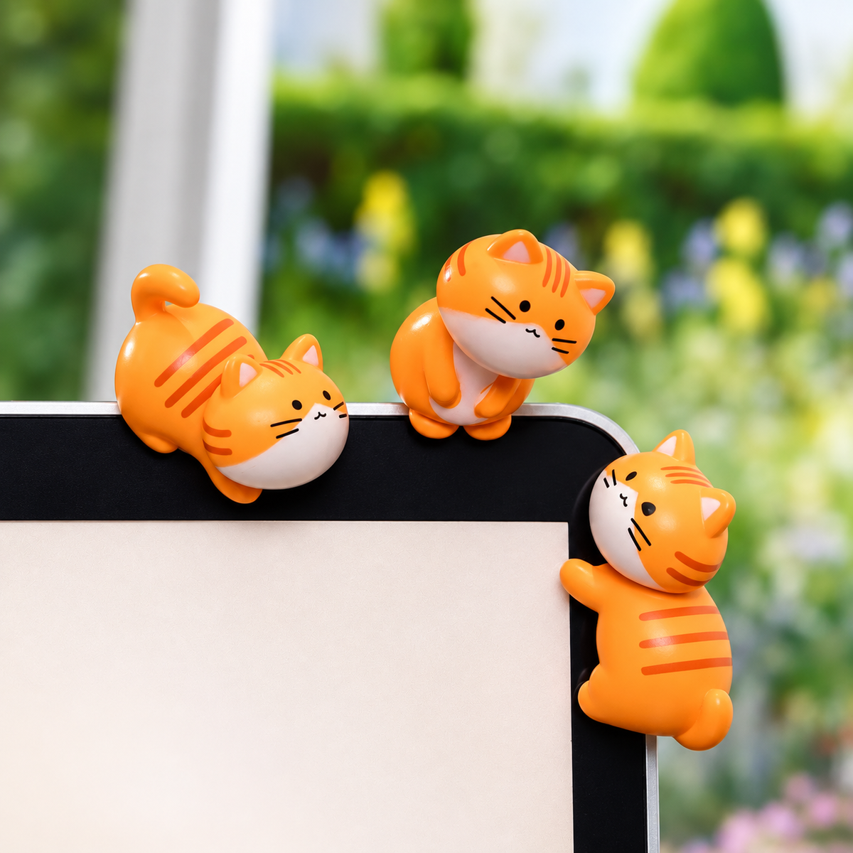 Tiny Tabby Pals – 8-Piece Mini Orange Cat Figurines Set